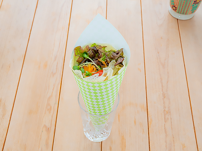 野菜クレープの写真